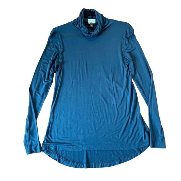 🚨 SALE Fenn Wright mason blue modal cowl neck turtleneck s - Picture 1 of 8